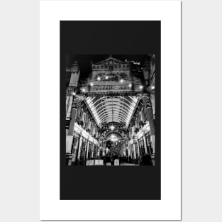 Leadenhall Market Black and White Posters and Art